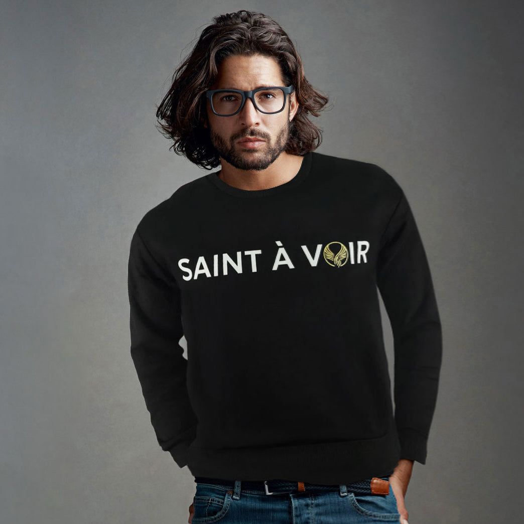 Saint À Voir Signature Midnight Black Crewneck