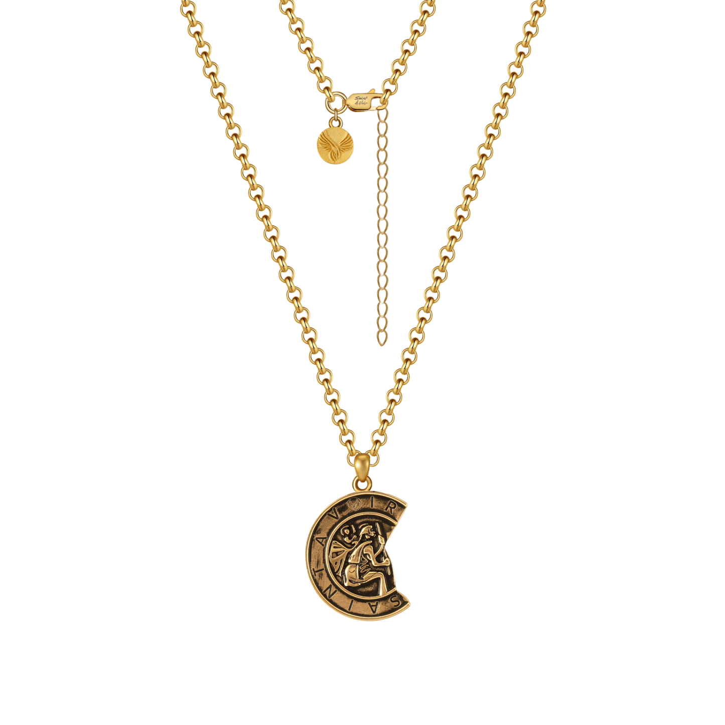 Saint Christopher Pendant Necklace | Gold