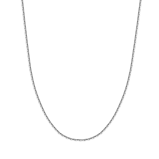 Mens Thin Sterling Silver Chain Necklace 1.3mm Width