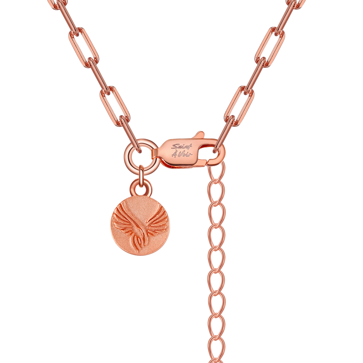 Angel Wings Pendant Necklace | Rose Gold