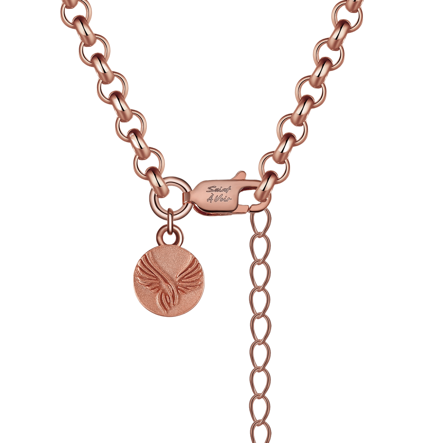 Saint Christopher Pendant Necklace | Rose Gold