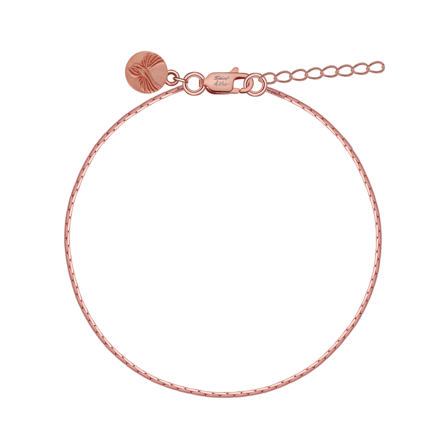 Rose Gold Sterling Silver Bamboo Bracelet