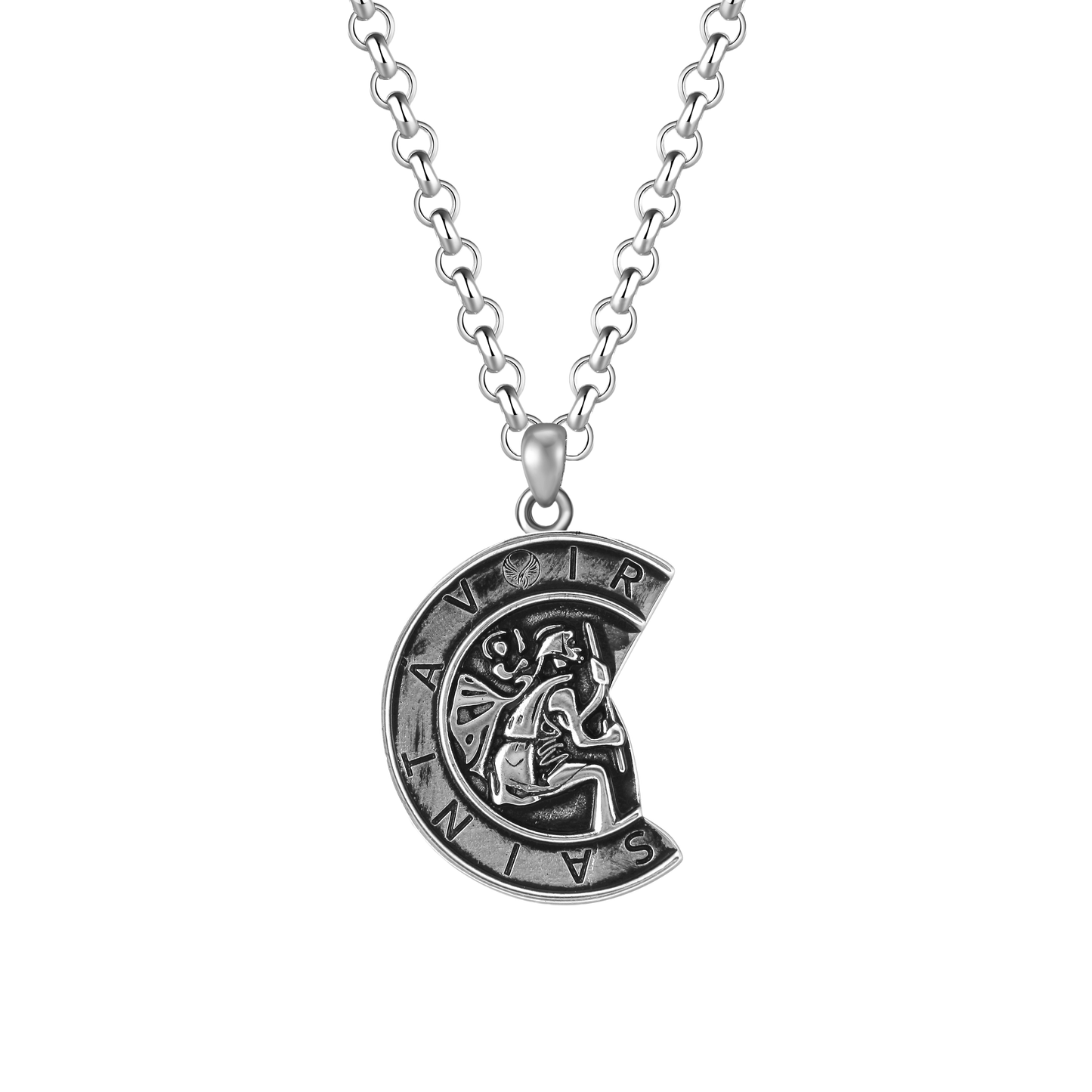 Saint Christopher Pendant Necklace | Silver