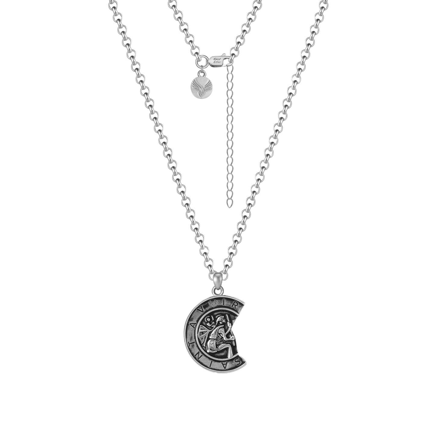 Saint Christopher Pendant Necklace | Silver