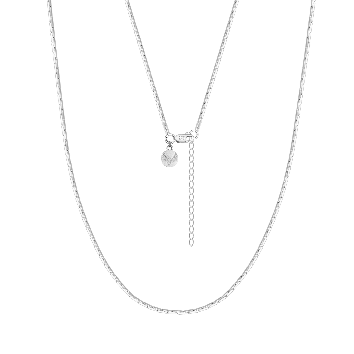 Thin Sterling Silver Chain Necklace 