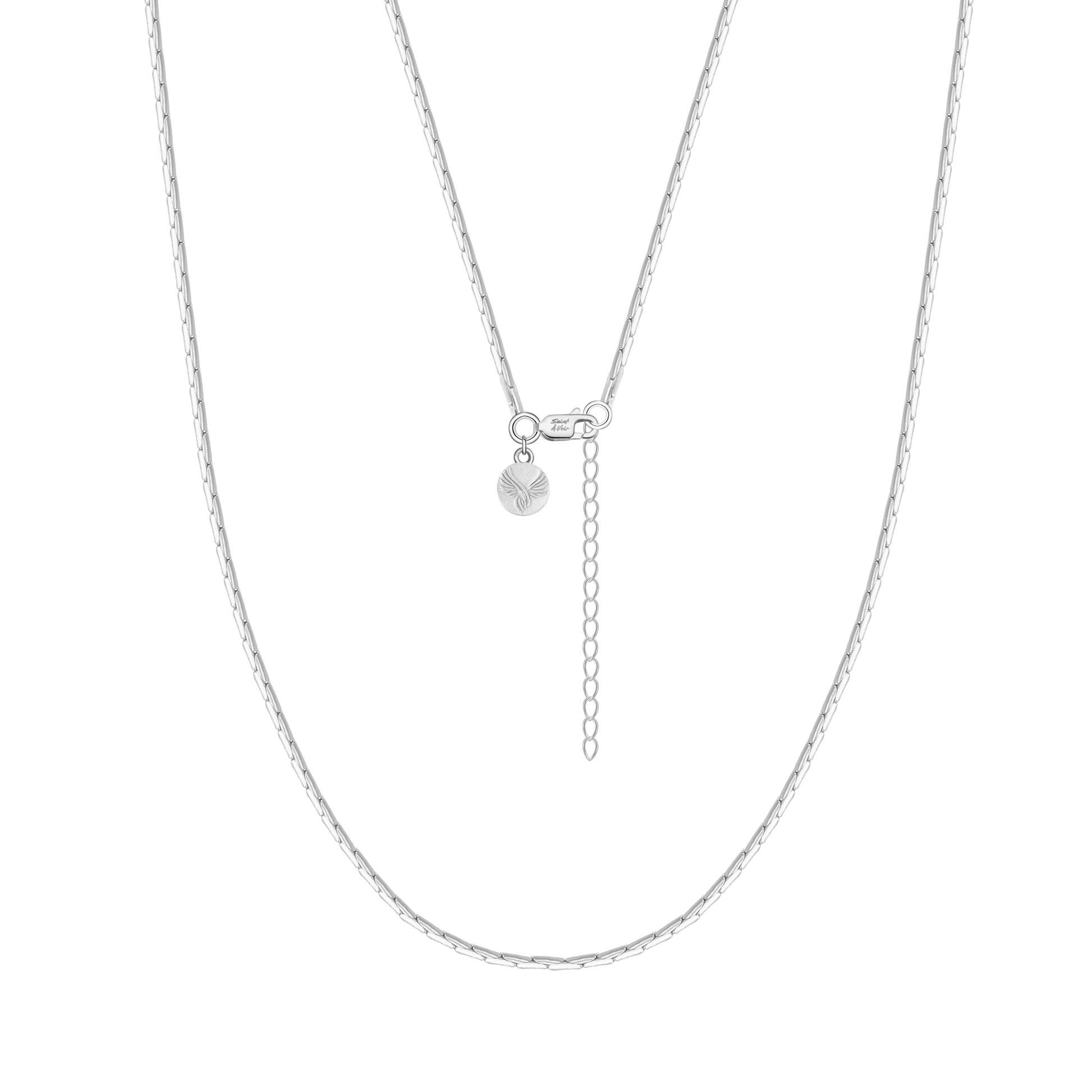 Thin Sterling Silver Chain Necklace 